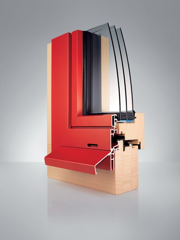 Holz/Alufenster Vollrahmen